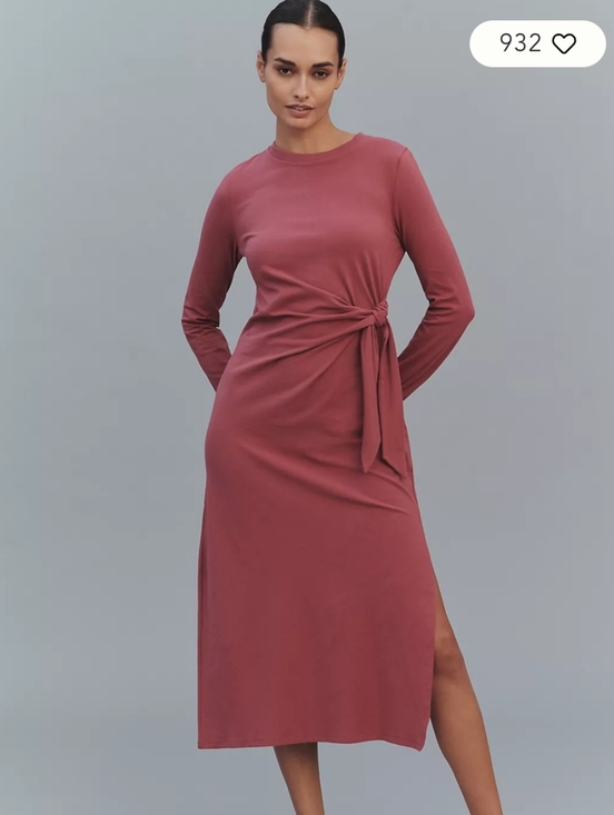 Anthropologie Dresses & Skirts - NWT Daily Practice Tie Breaker Long-Sleeve Midi Dress